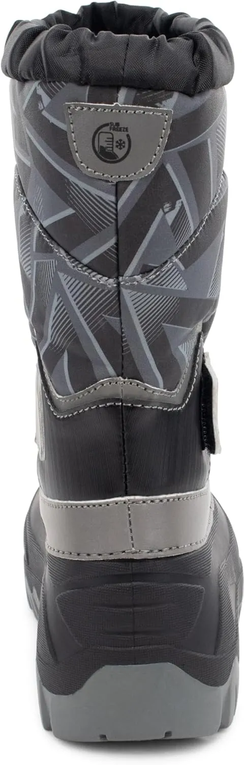 Western Chief Kids Blizzard Youth Snow Boots  Waterproof, Insulated, Warm, & Reflective Winter Boots for Girls & Boys  Cold Weather Snow Boots for Kids