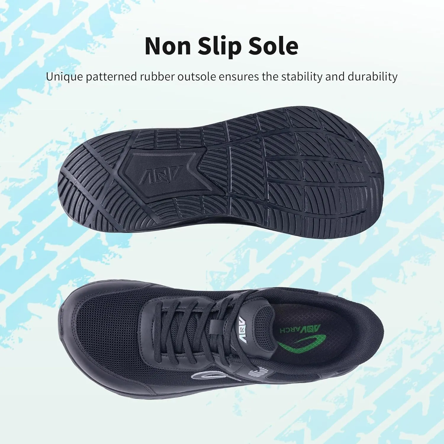 Wide Toe Box Shoes for Men Arch Support Walking Shoes Plantar Fasciitis Orthotic Tennis Sneakers