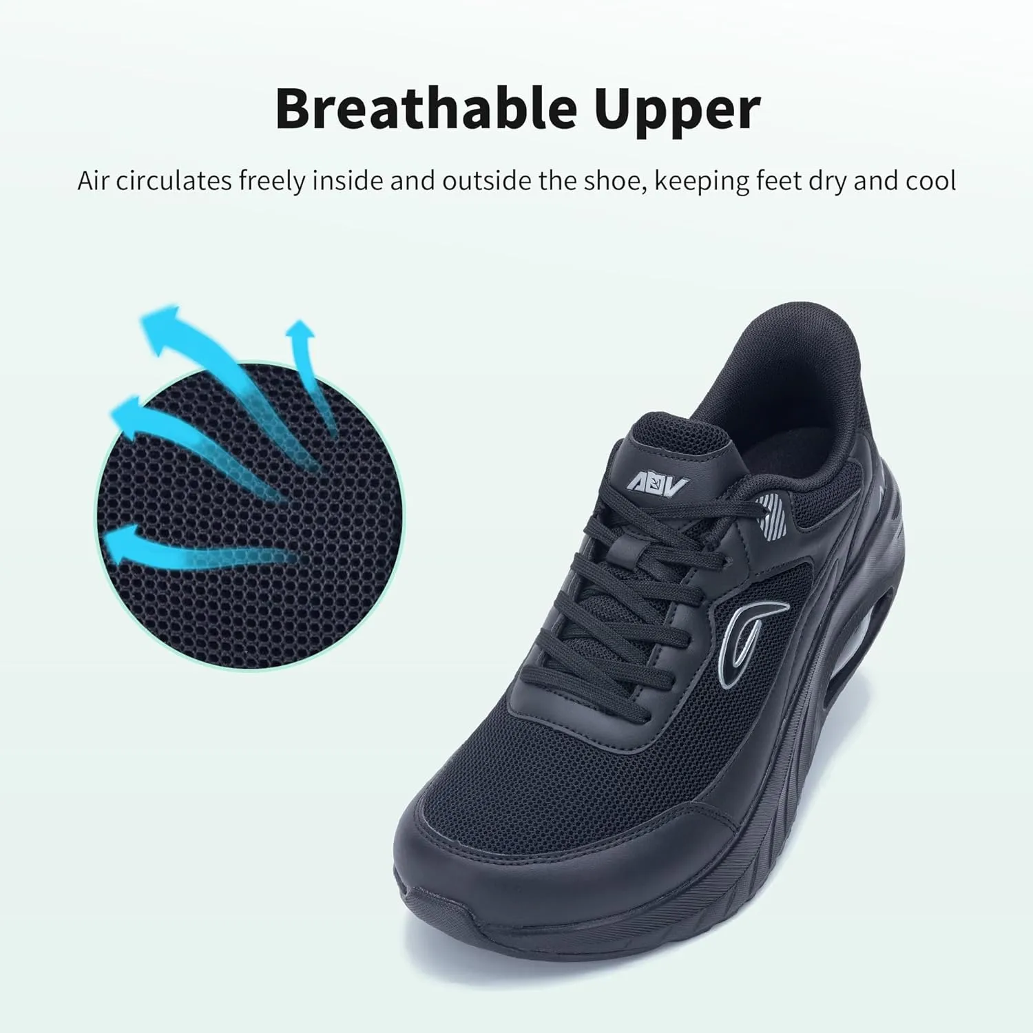 Wide Toe Box Shoes for Men Arch Support Walking Shoes Plantar Fasciitis Orthotic Tennis Sneakers