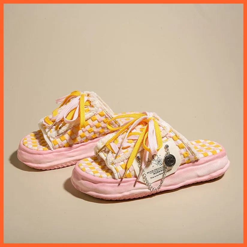 Women Summer Graffiti Slippers | Cool Flip Flops Street Sandals