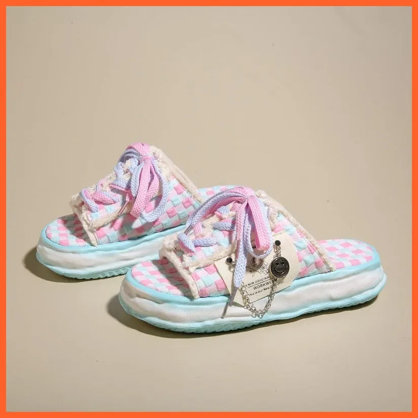 Women Summer Graffiti Slippers | Cool Flip Flops Street Sandals