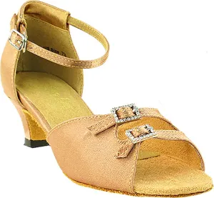 Womens Ballroom Dance Shoes Party Salsa Practice Shoes 1620EB Comfortable -Very Fine 1.3" {Bundle of 5}