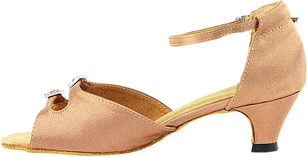 Womens Ballroom Dance Shoes Party Salsa Practice Shoes 1620EB Comfortable -Very Fine 1.3" {Bundle of 5}