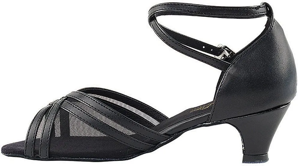 Women's Ballroom Dance Shoes Salsa Latin Practice Shoes 5017EB Comfortable-Very Fine 1.3" [Bundle of 5]