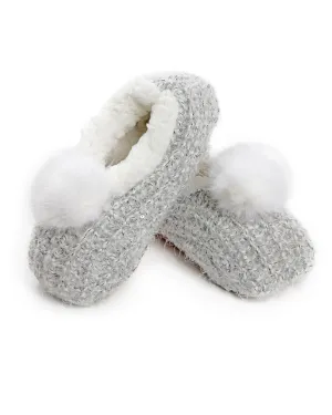 Women's Plush Wispy Pom-Pom Slippers