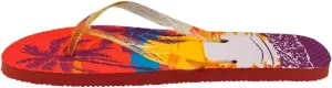 Women's Tropical Lightweight Flip-Flop Sandals, Size 5/6, Red