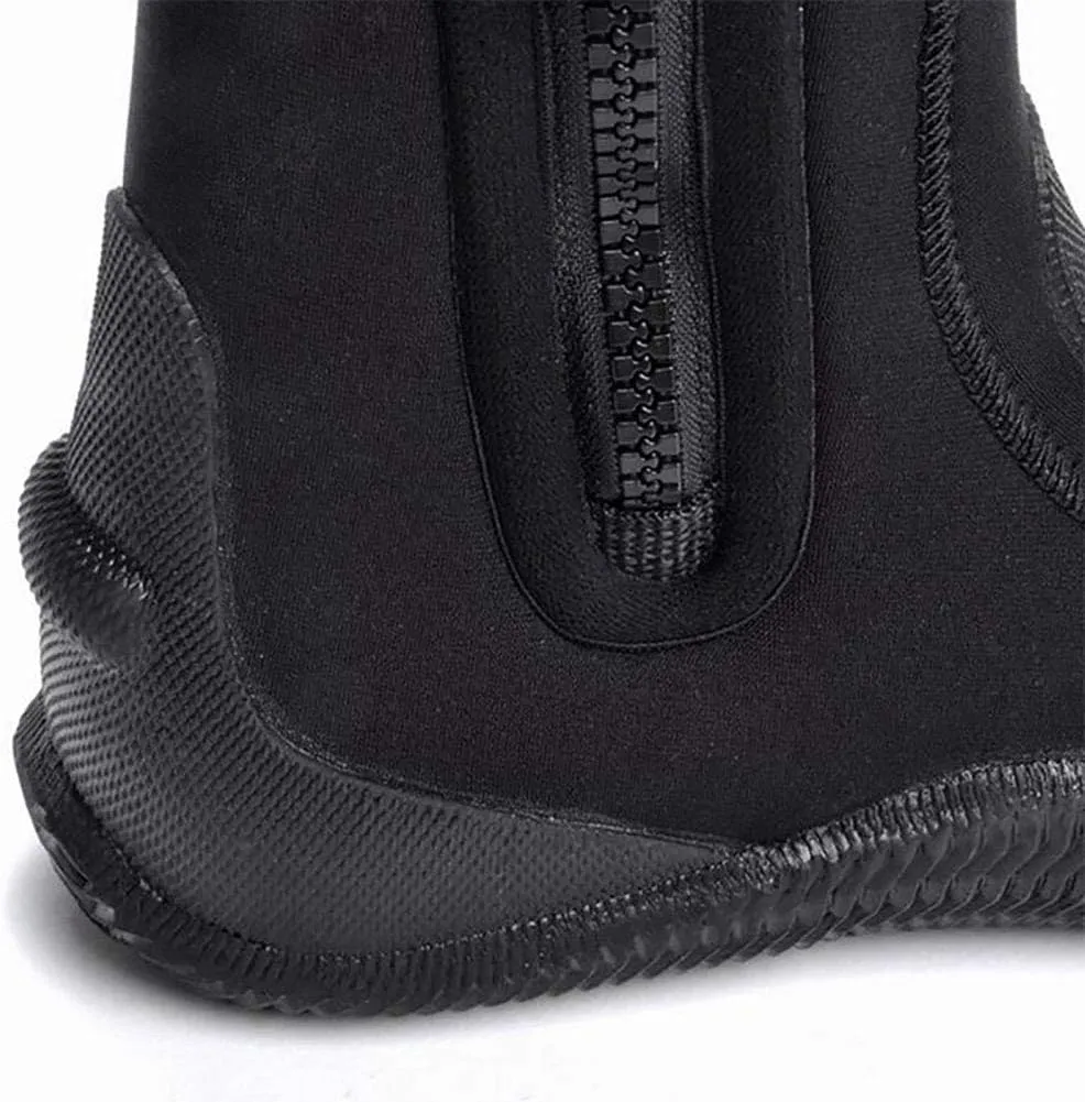 WYYHAA Wetsuit Boots - 5mm Neoprene Snorkeling Surfing Shoes, Fin Booties Quick-Dry Anti-Slip Water Sports Boots for Kayaking