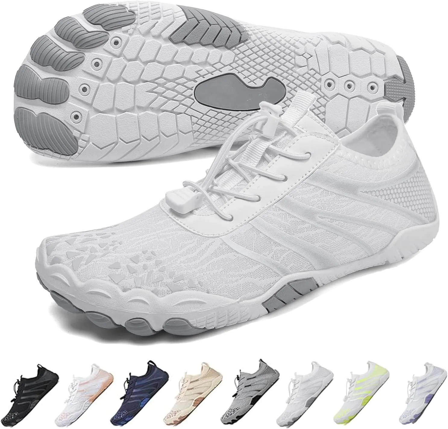 XNIRON Hike Barefoot Shoes for Womens Men,Quick Dry Water Shoes,Beach Pool Aqua Swim Surf Hiking Walking Shoes,Non-Slip Athletic Footwear Wide Toe Water Shoes