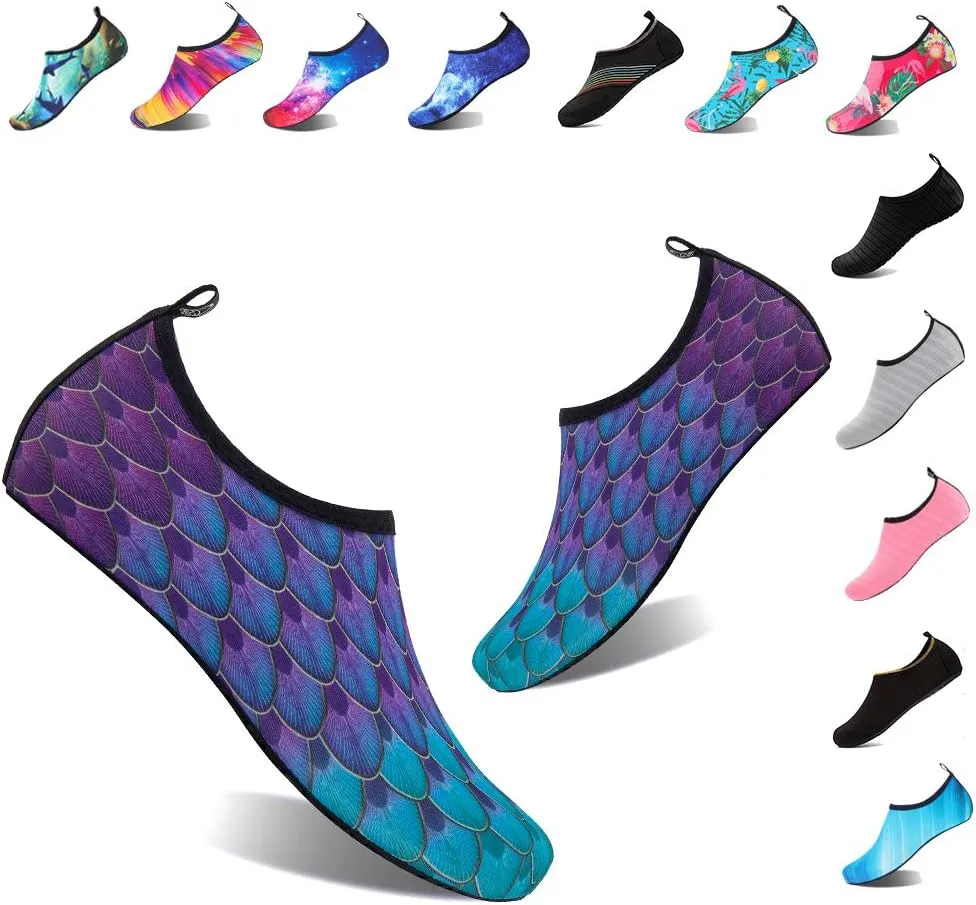 YALOX Water Shoes Women's Men's Outdoor Beach Swimming Aqua Socks Quick-Dry Barefoot Shoes Surfing Yoga Pool Exercise