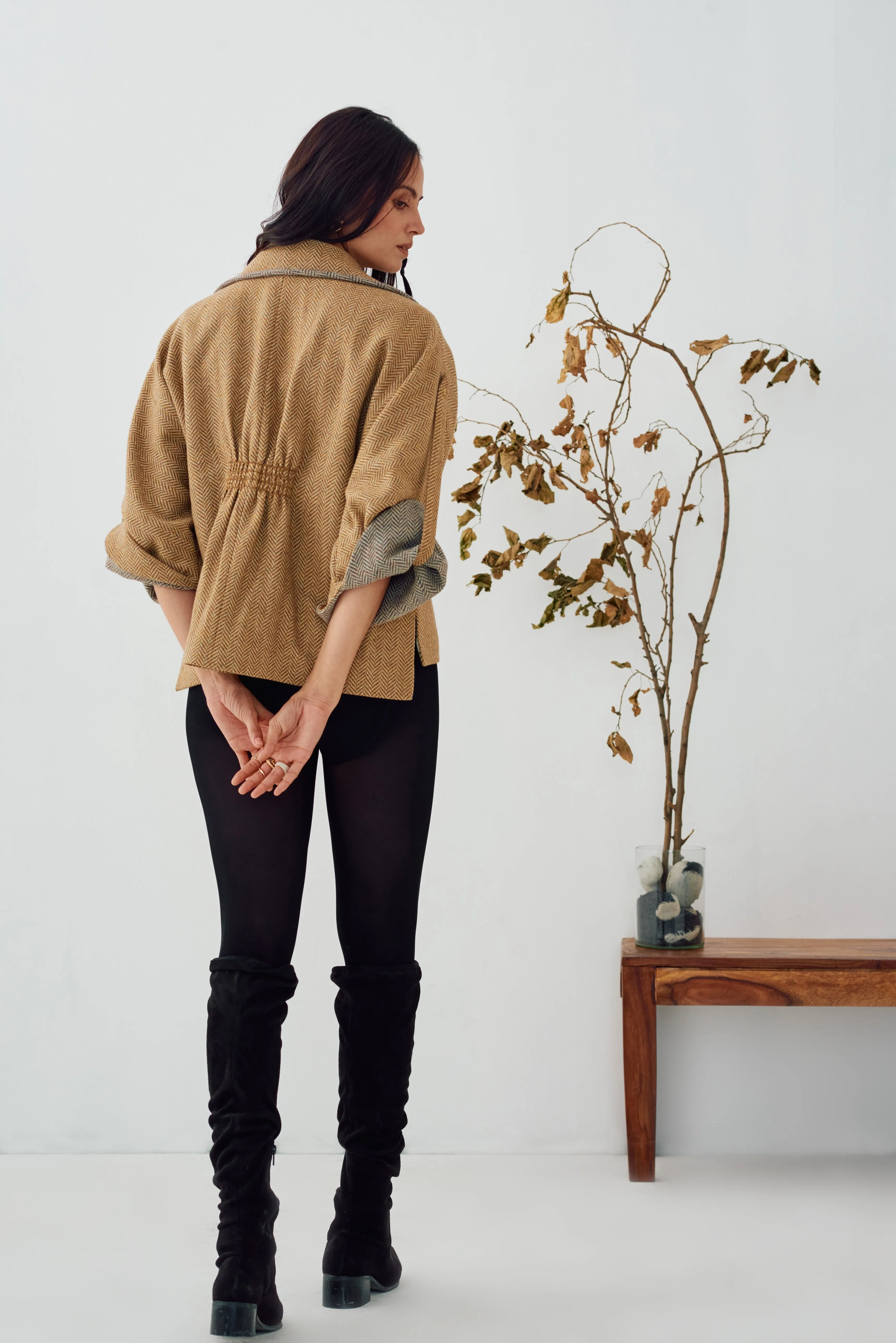 Yellow Classic Ladies Work Winter Jacket