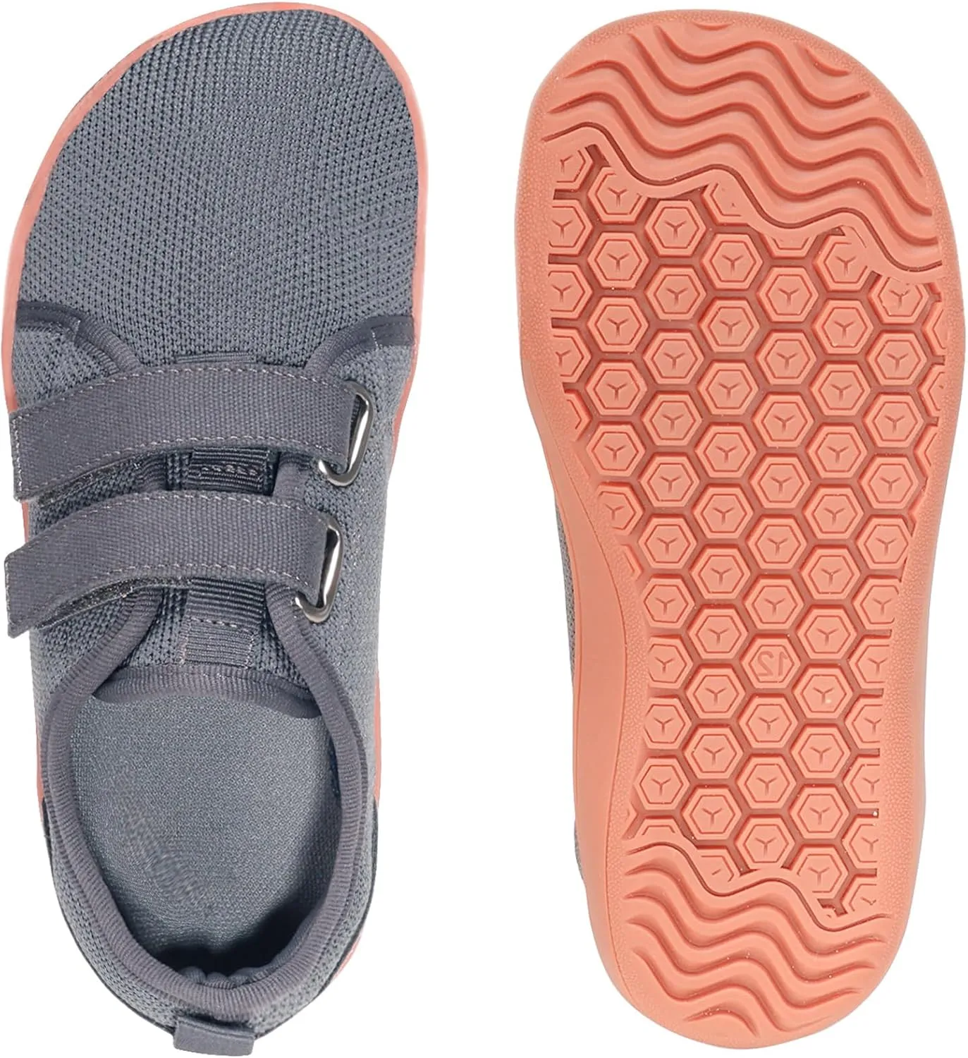ZVC Wide Toe Box Kids/Toddler Barefoot Shoes Zero Drop Sole Sneakers Minimalist Footwear Little/Big Kids