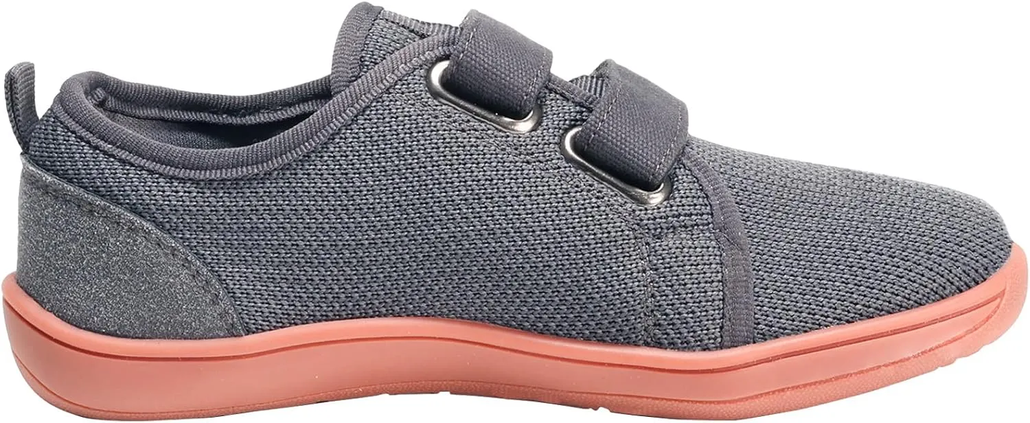ZVC Wide Toe Box Kids/Toddler Barefoot Shoes Zero Drop Sole Sneakers Minimalist Footwear Little/Big Kids